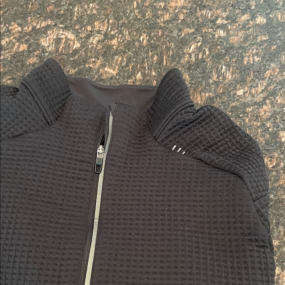 lululemon athletica Black Textured Sweatshirt
